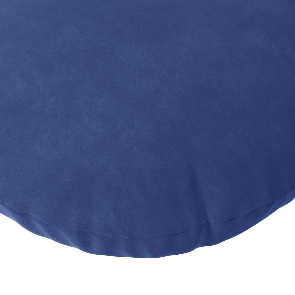 Sitzkissen 2 pcs Blau Ø30 x 13 cm Samt