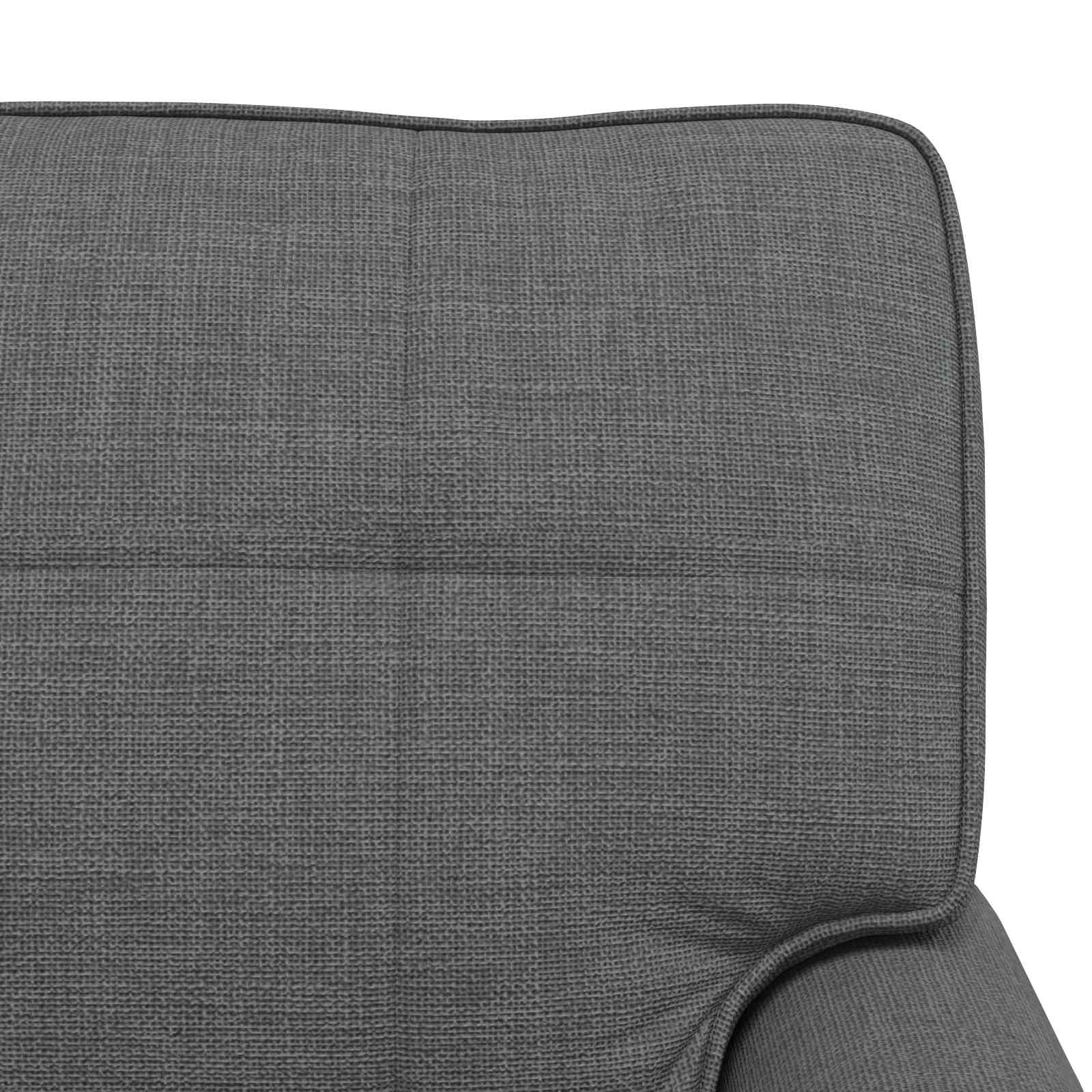 Lounge-Liege mit Kissen Hellgrau 91 x 157 x 91 cm Stoff