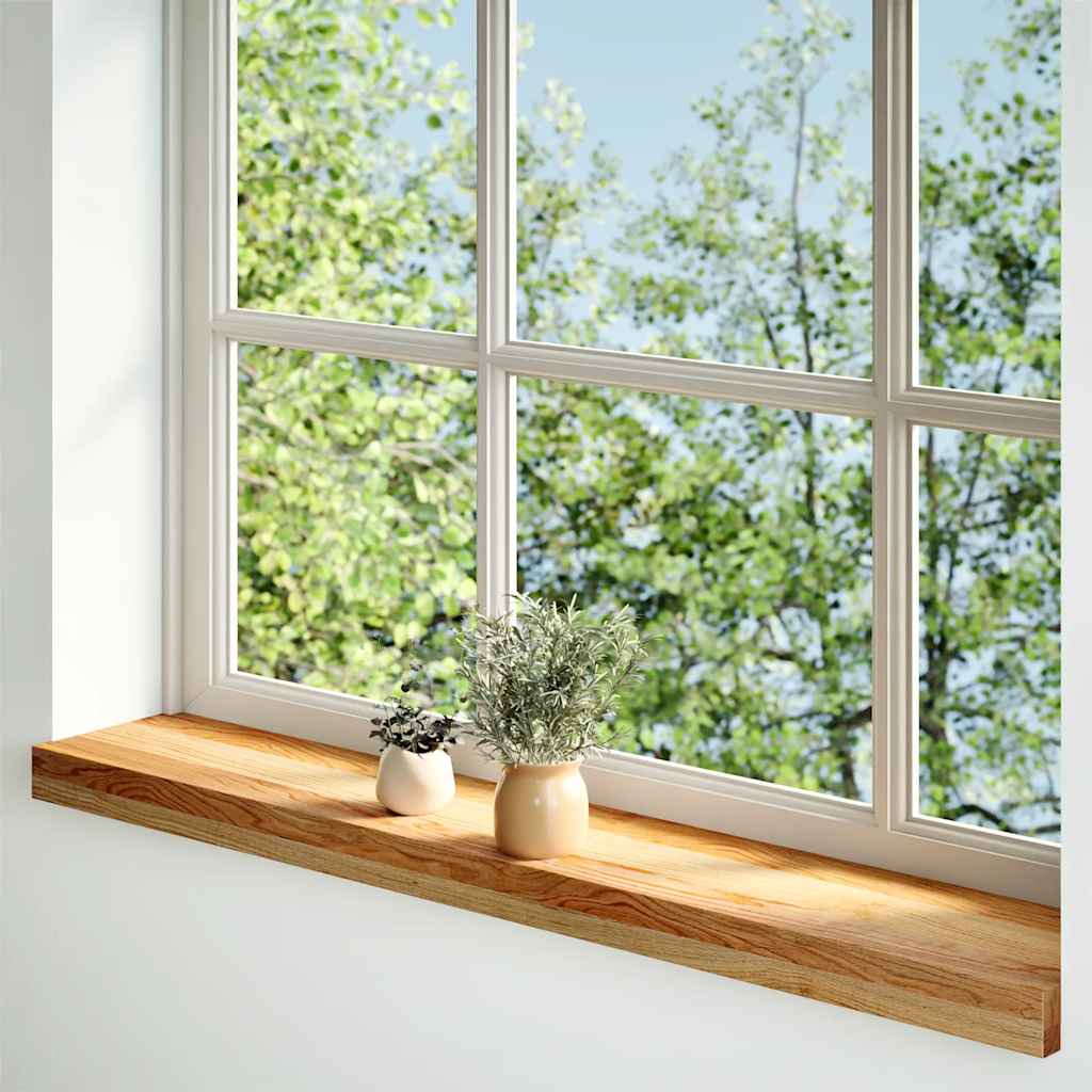 Fensterbänke 2 Stk. Unbehandelt 160x25x2 cm Massivholz Eiche