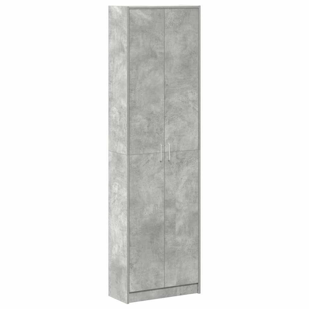 Kleiderschrank mit Regal Schwarz Eichen-Optik 55 x 25 x 189 cm