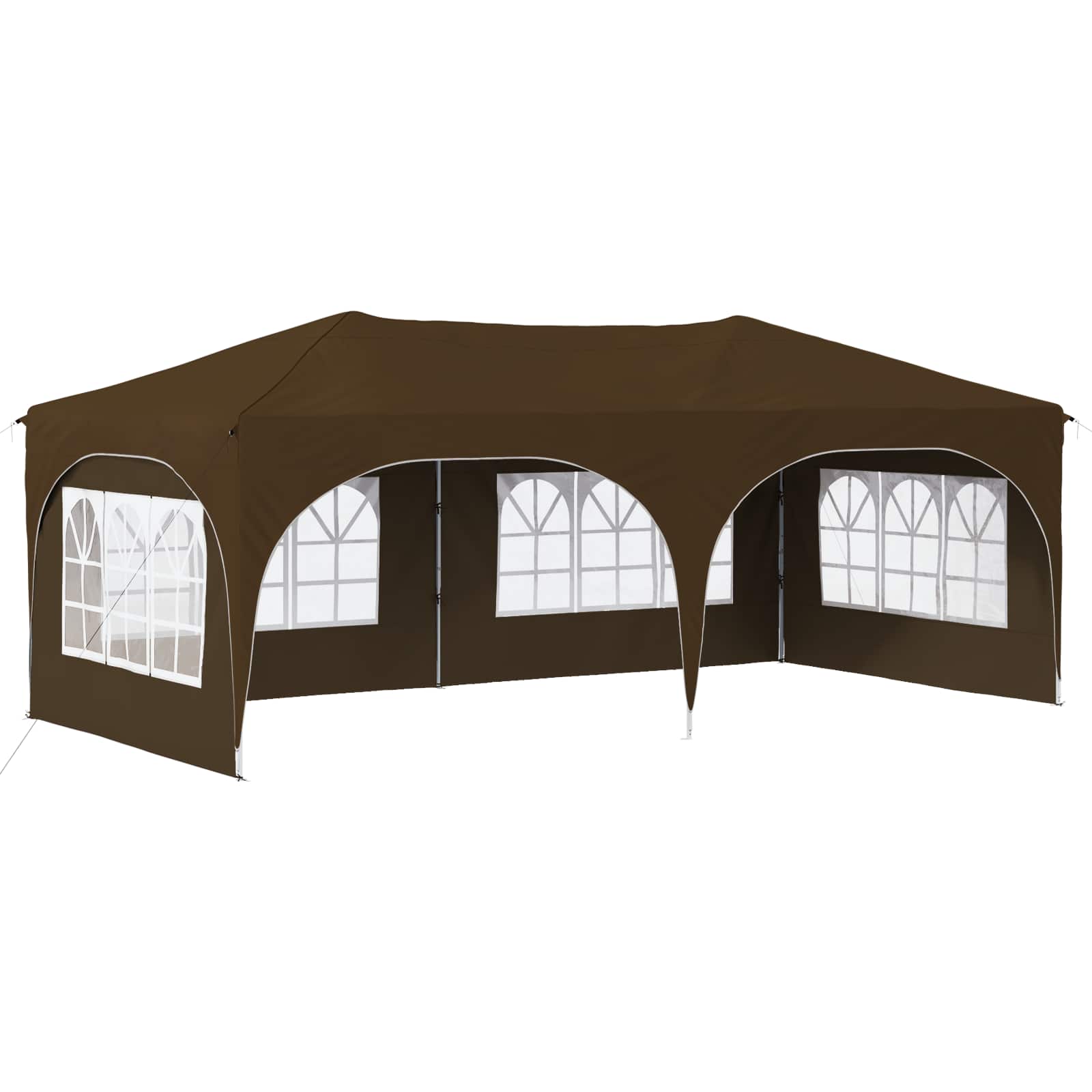 Pop-up Partyzelt 575 x 288 x 245 cm Creme Oxford-Stoff