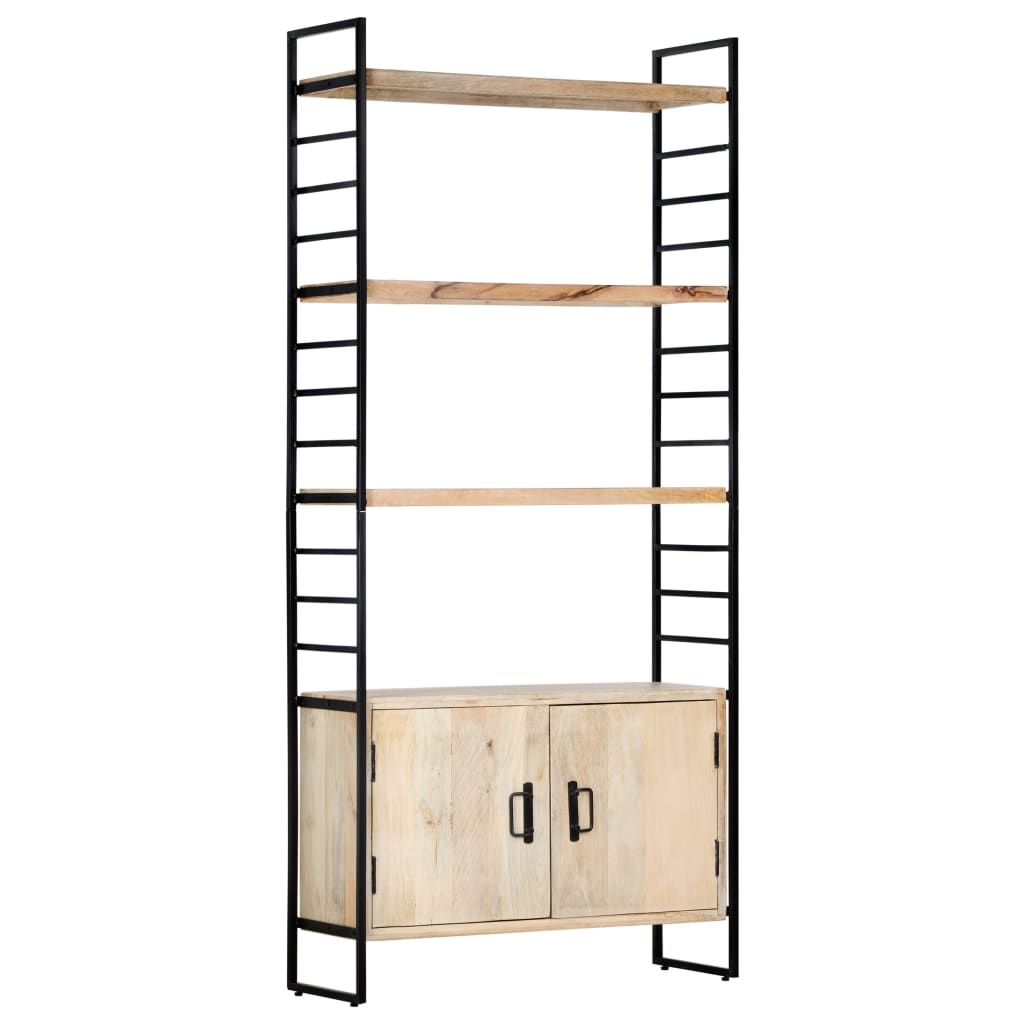 Bücherregal 4 Ebenen 80x30x180 cm Altholz Massiv
