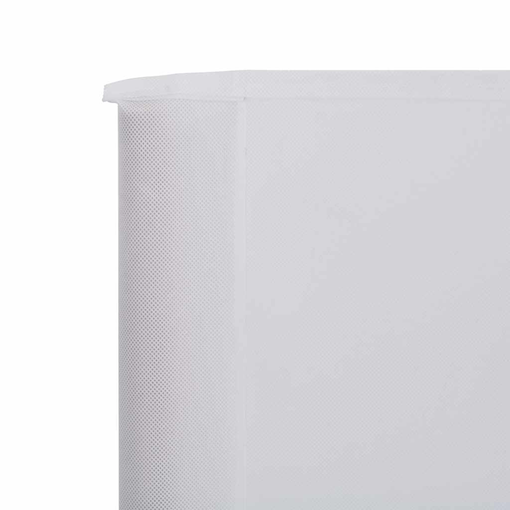 3-teiliges Windschutzgewebe 400 x 120 cm Weiß