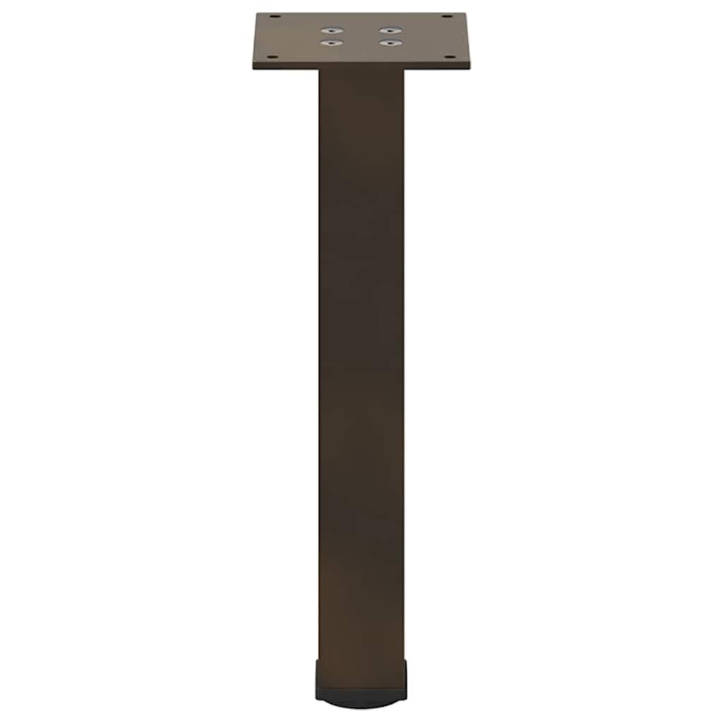 Bartischbeine 4 Stk. Schwarz 100-102 cm Stahl