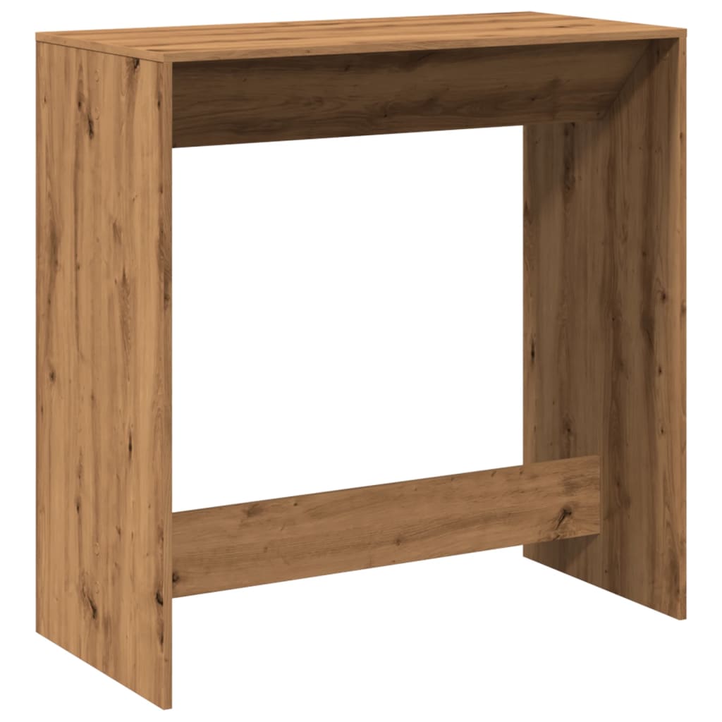 Bartisch Schwarz Eichen-Optik 102 x 50 x 103,5 cm Holzwerkstoff