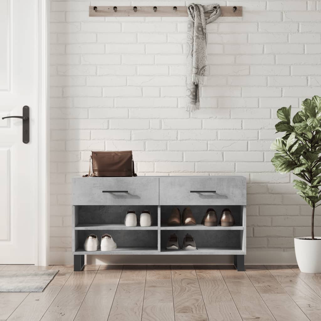 Schuhbank Weiß 102x35x55 cm Holzwerkstoff