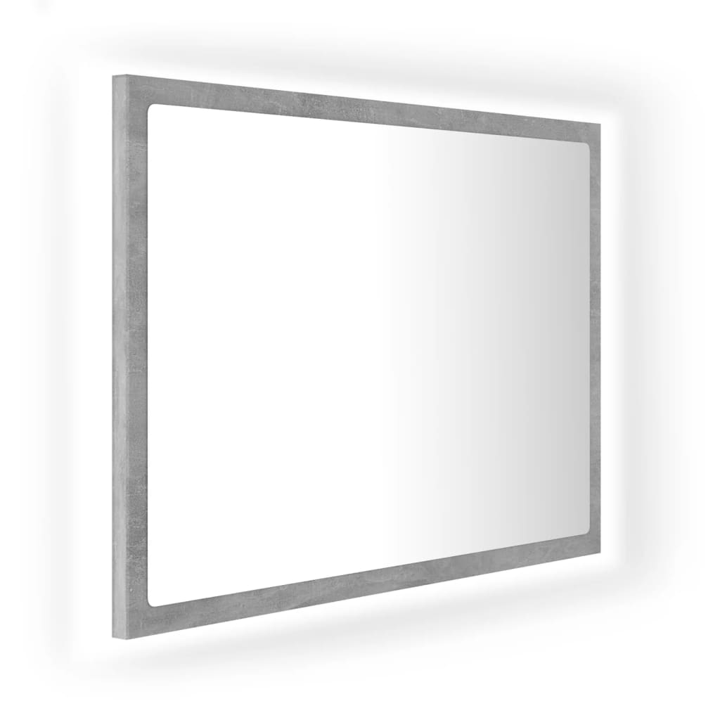 LED-Badspiegel Weiß 60x8,5x37 cm Acryl