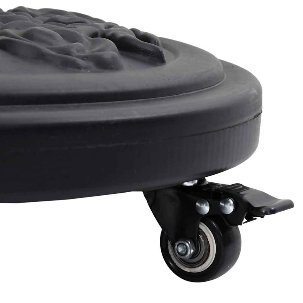 Sonnenschirmständer für Ø38/48 mm Mast 9 kg Halbrund