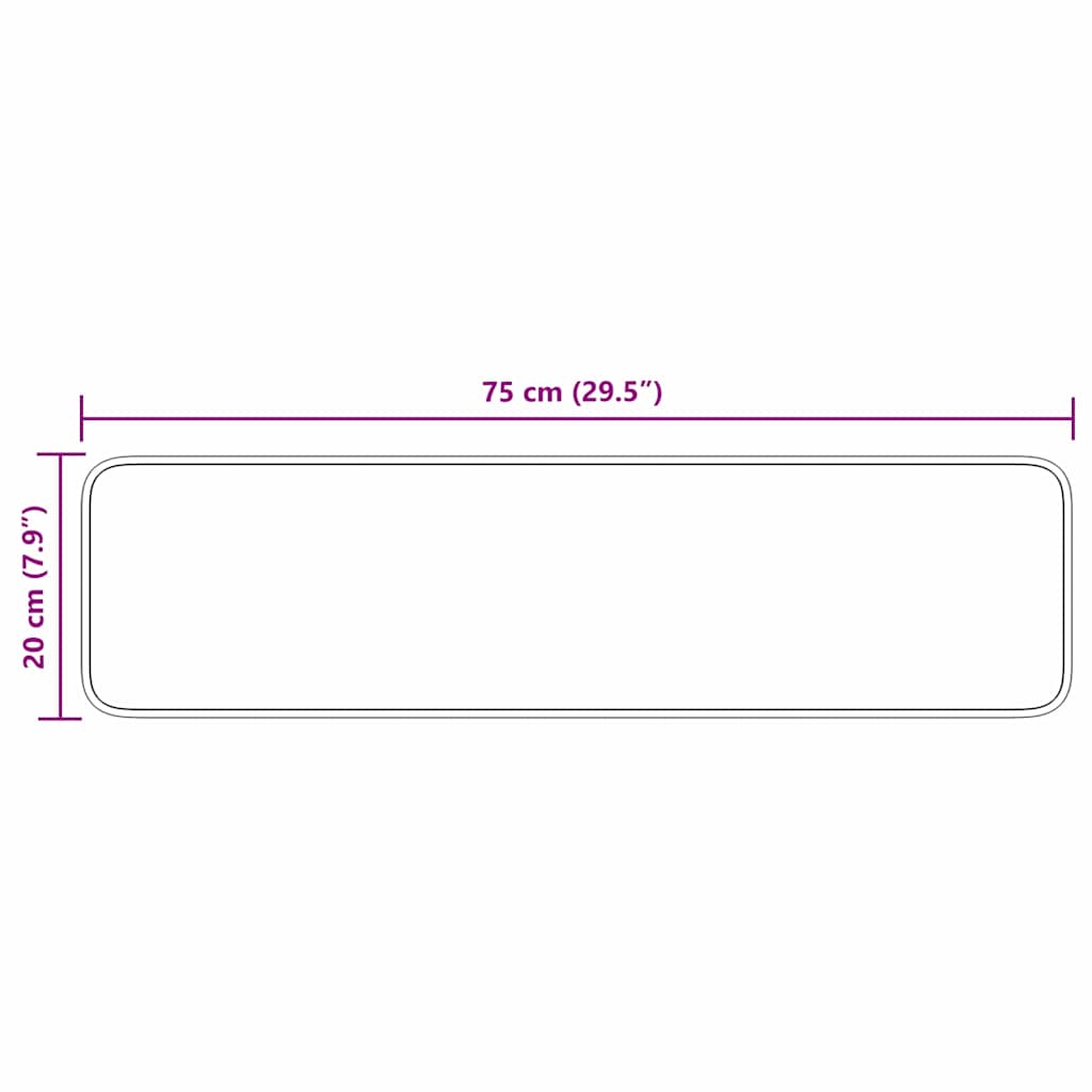Antirutsch Stufenmatten 15 Stk. 60x25 cm Anthrazit Rechteckig