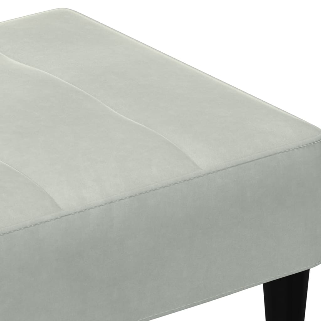 Fußhocker Blau 77x55x31 cm Samt