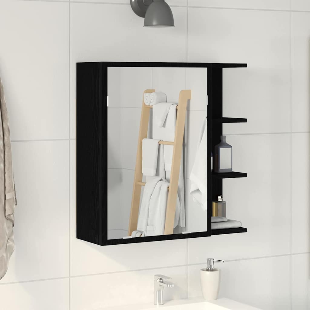 Bad-Spiegelschrank Weiß 62,5x20,5x64 cm Holzwerkstoff