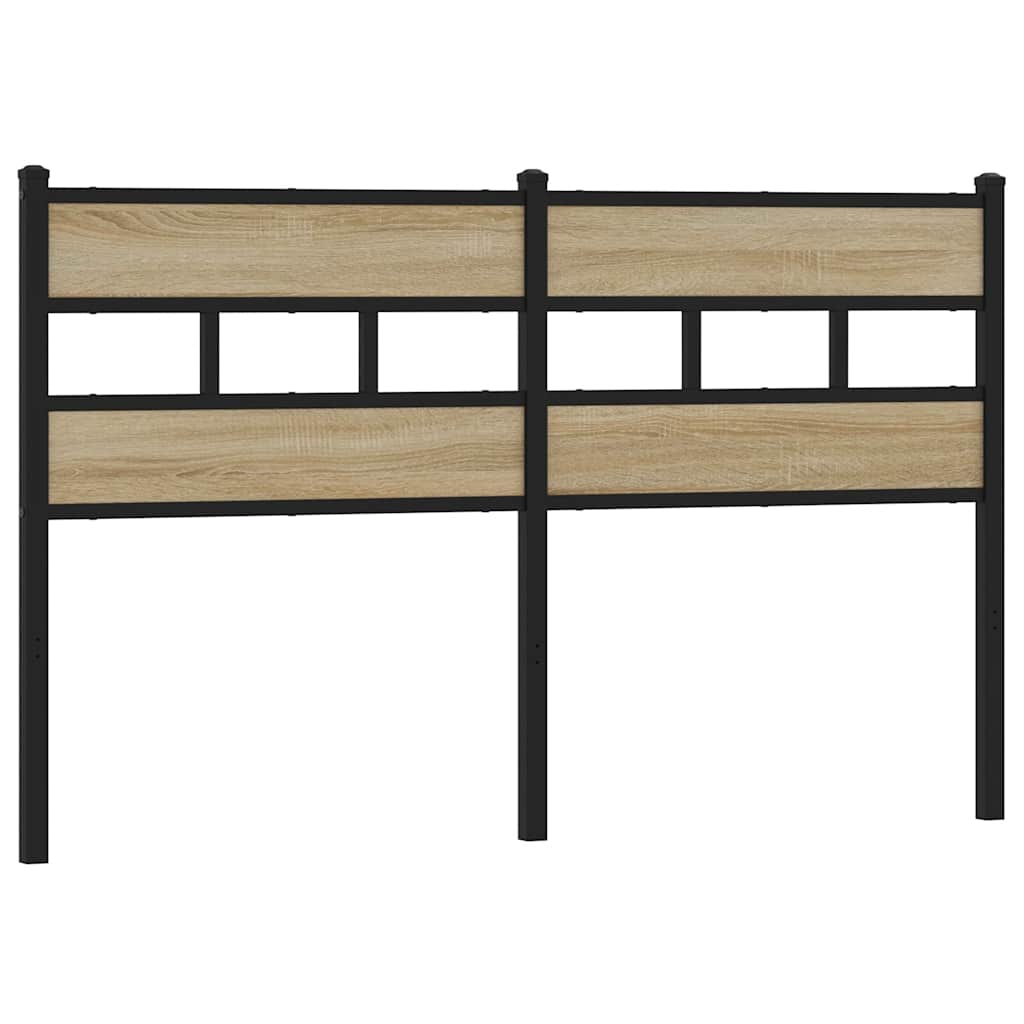 Ersatz-Kopfteil Räuchereiche 100 cm Eisen und Holzwerkstoff