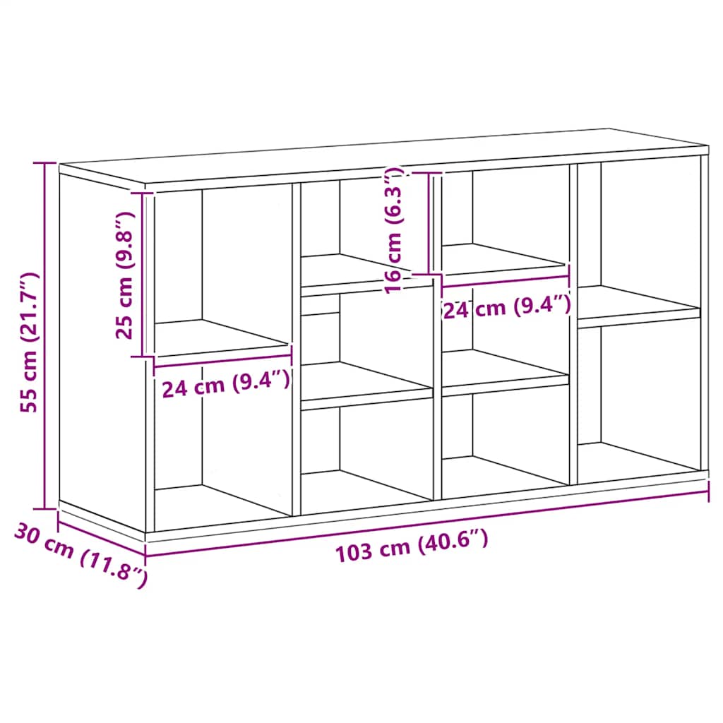Schuhbank Weiß 103x30x55 cm Holzwerkstoff