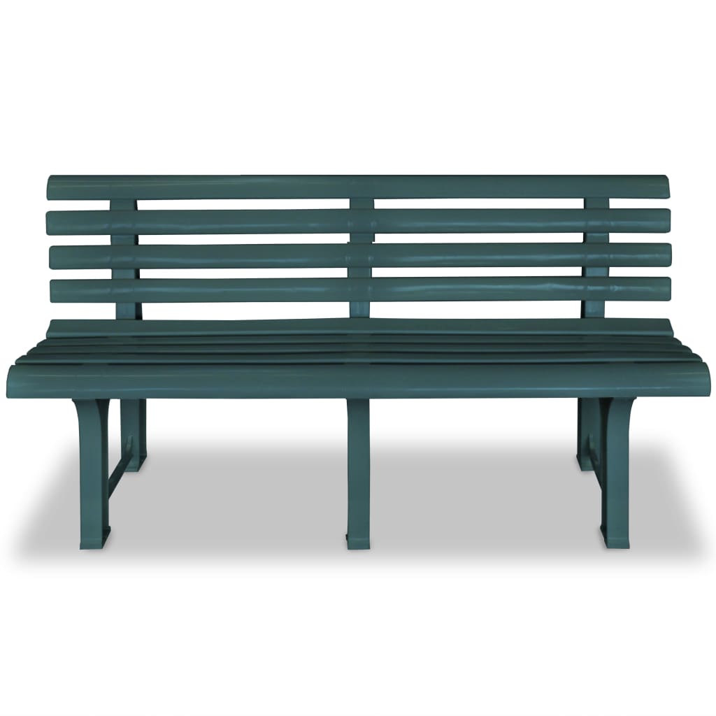 Gartenbank 145,5 cm Kunststoff Weiß