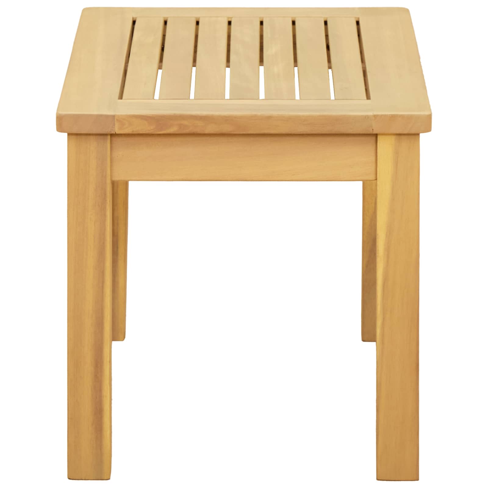 Couchtisch Helles Akazienholz 45 x 45 x 36 cm Massivholz Akazie