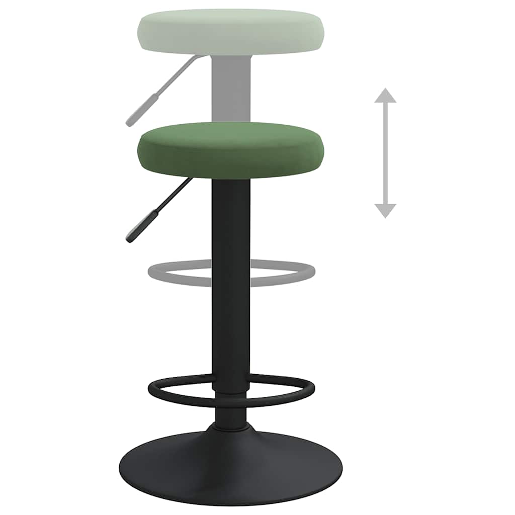 Barhocker 2 Stk. Schwarz Samt