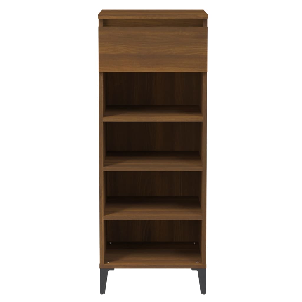 Schuhregal Weiß 40x36x105 cm Holzwerkstoff