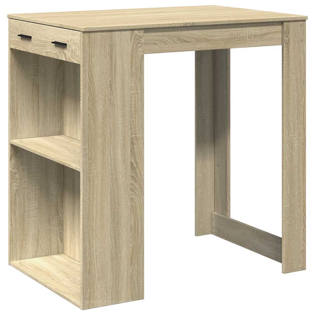 Bartisch Weiß 102x70x103,5 cm Holzwerkstoff