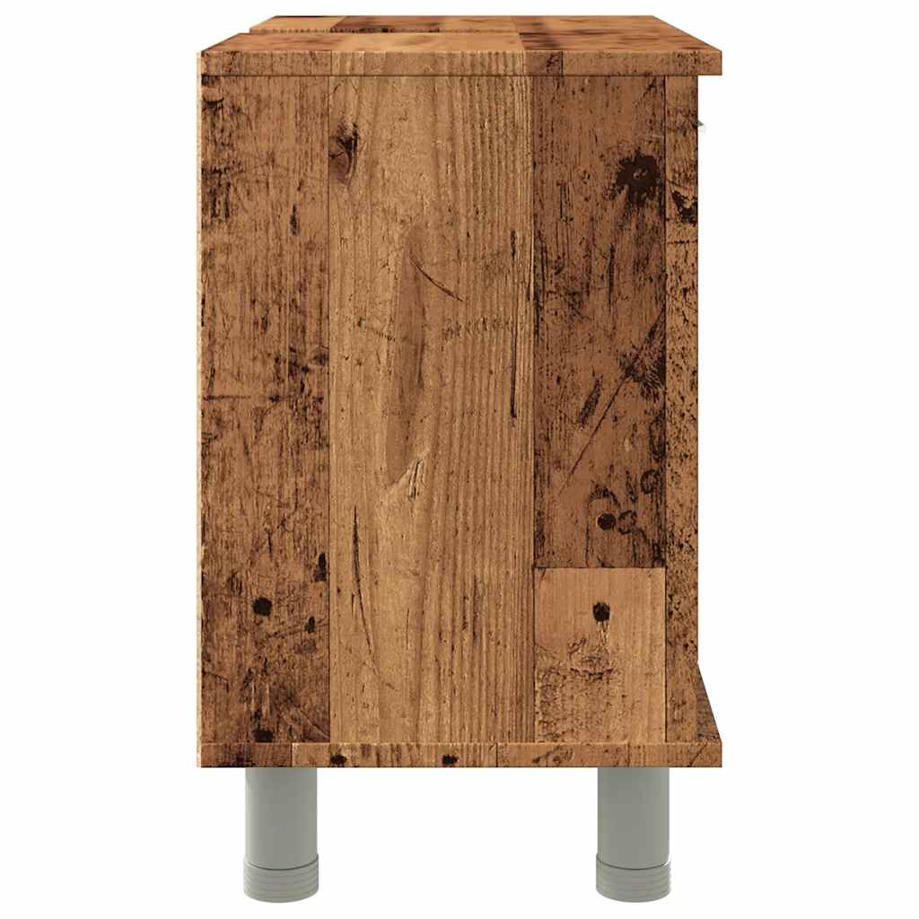 Badezimmerschrank Weiß 60x32x53,5 cm Holzwerkstoff