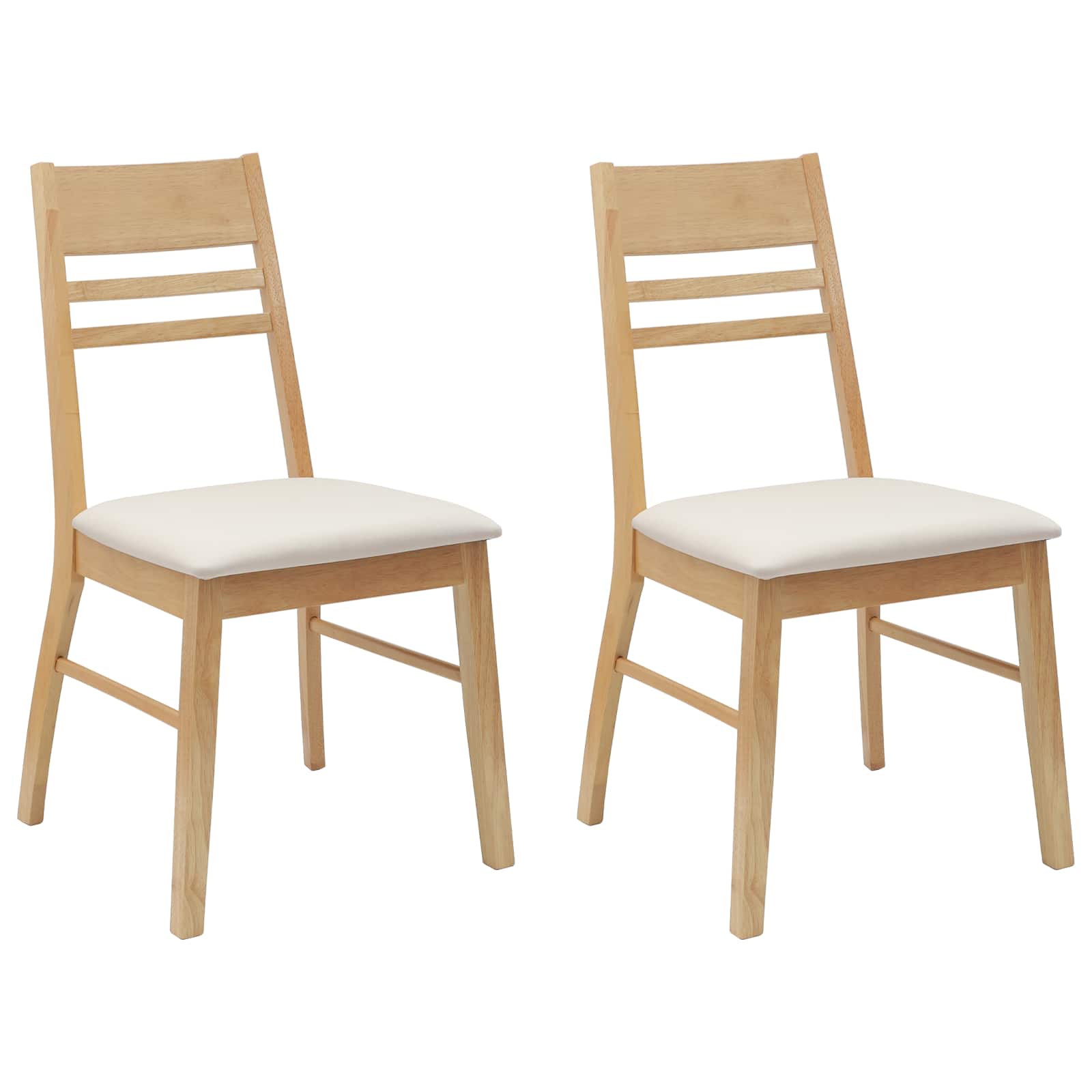 Esszimmerstühle 2 pcs Hellbraun 43 x 54 x 89 cm