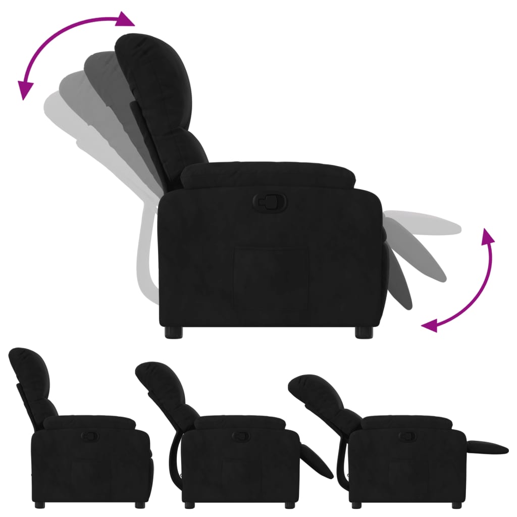 Relaxsessel Elektrisch Braun Mikrofasergewebe