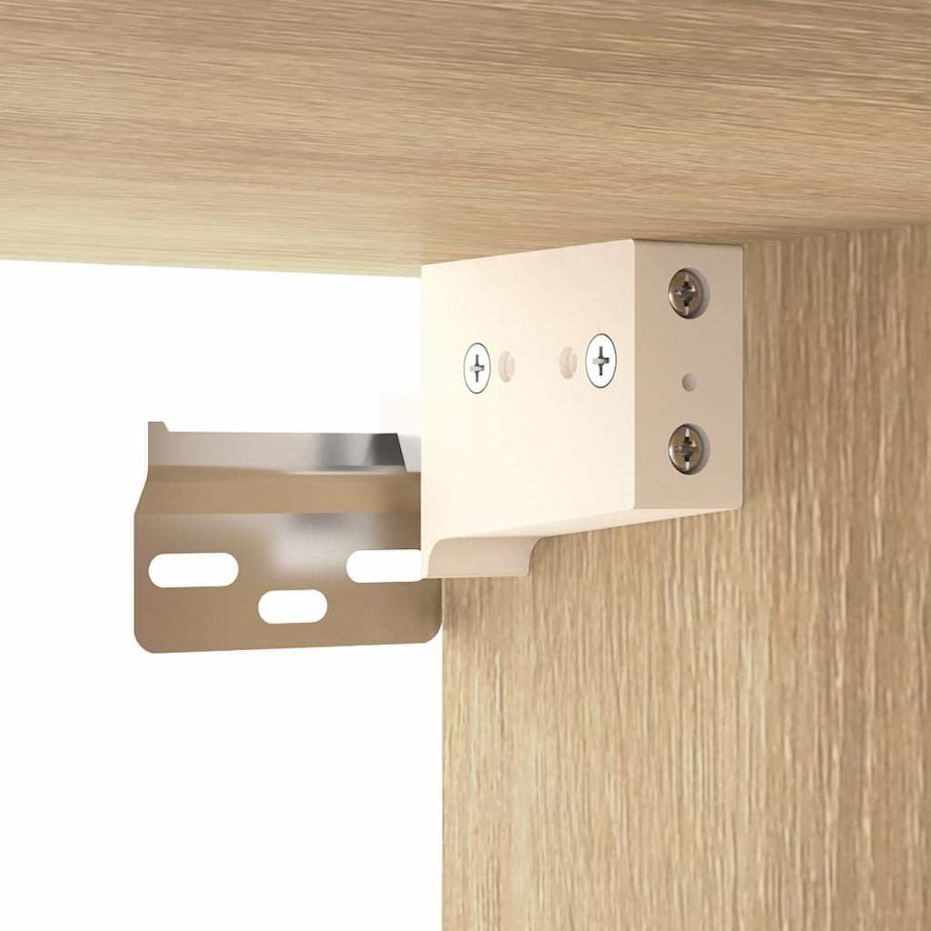 Wandschränke 2 Stk. Weiß 102x30x20 cm Holzwerkstoff