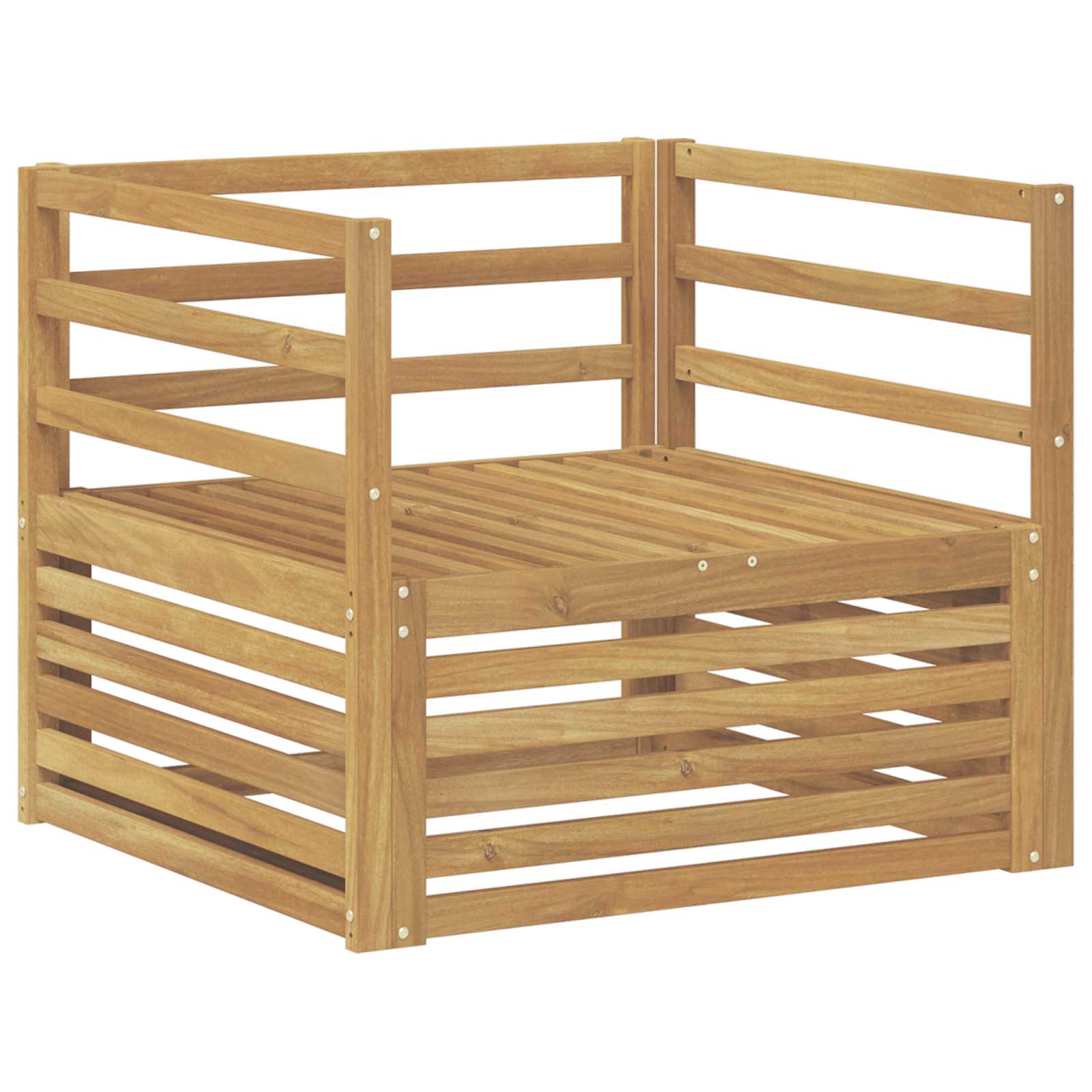 2 Stück Outdoor-Sofa Natur