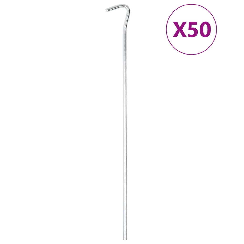 Zeltheringe 50 Stk. 30 cm Ø4 mm Verzinkter Stahl