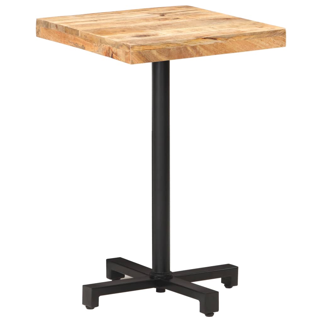Bistrotisch Rund Ø60x75 cm Raues Mangoholz