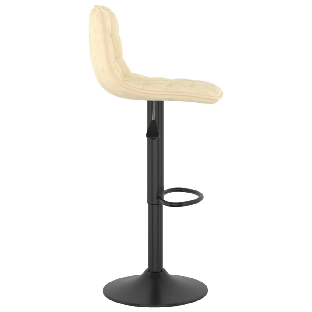 Barhocker 2 Stk. Hellgrün Samt