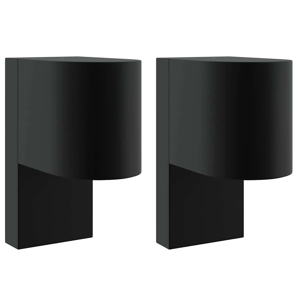 Außenwandleuchte Schwarz 12 x 7 x 15 cm Edelstahl