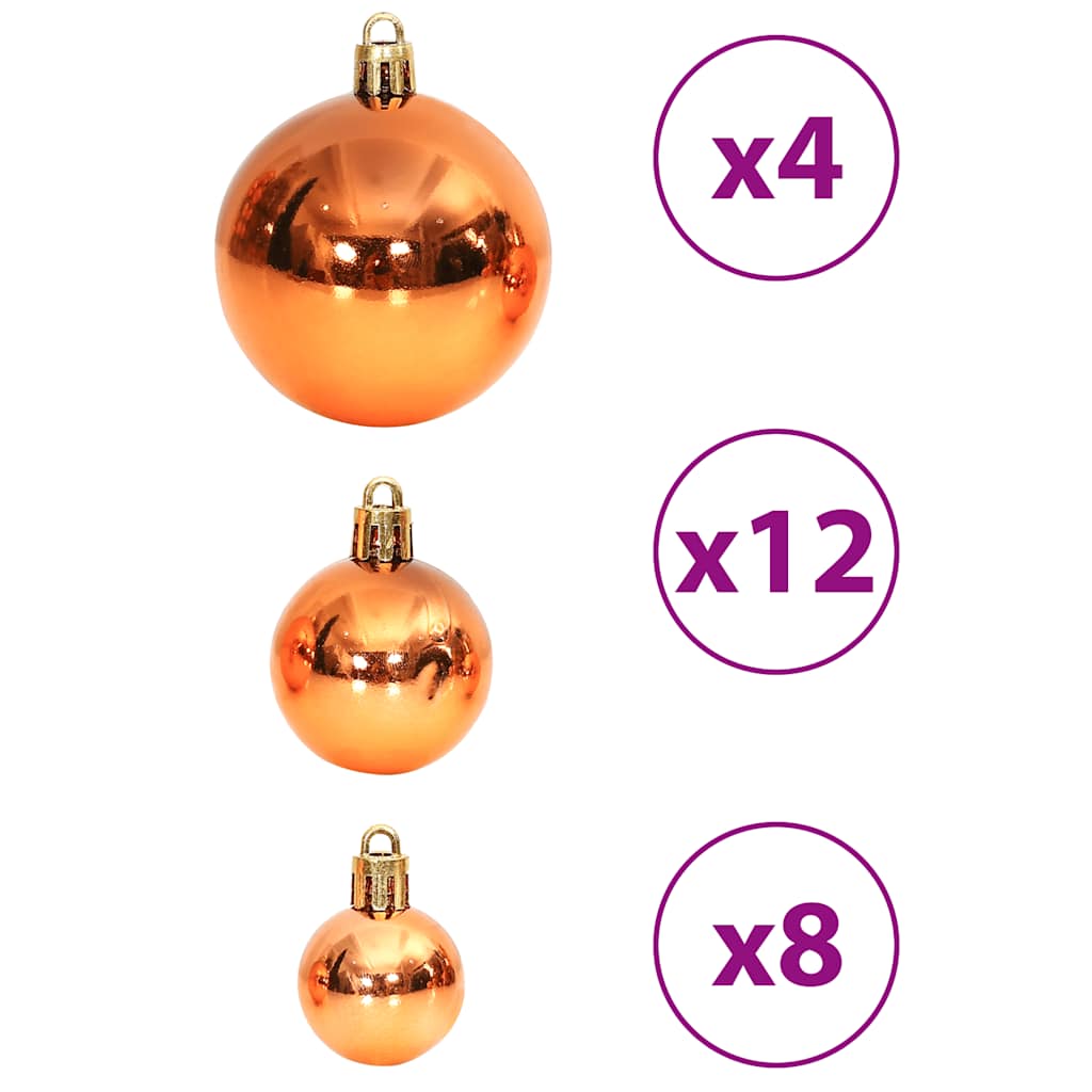 100-tlg. Weihnachtskugel-Set Weiß