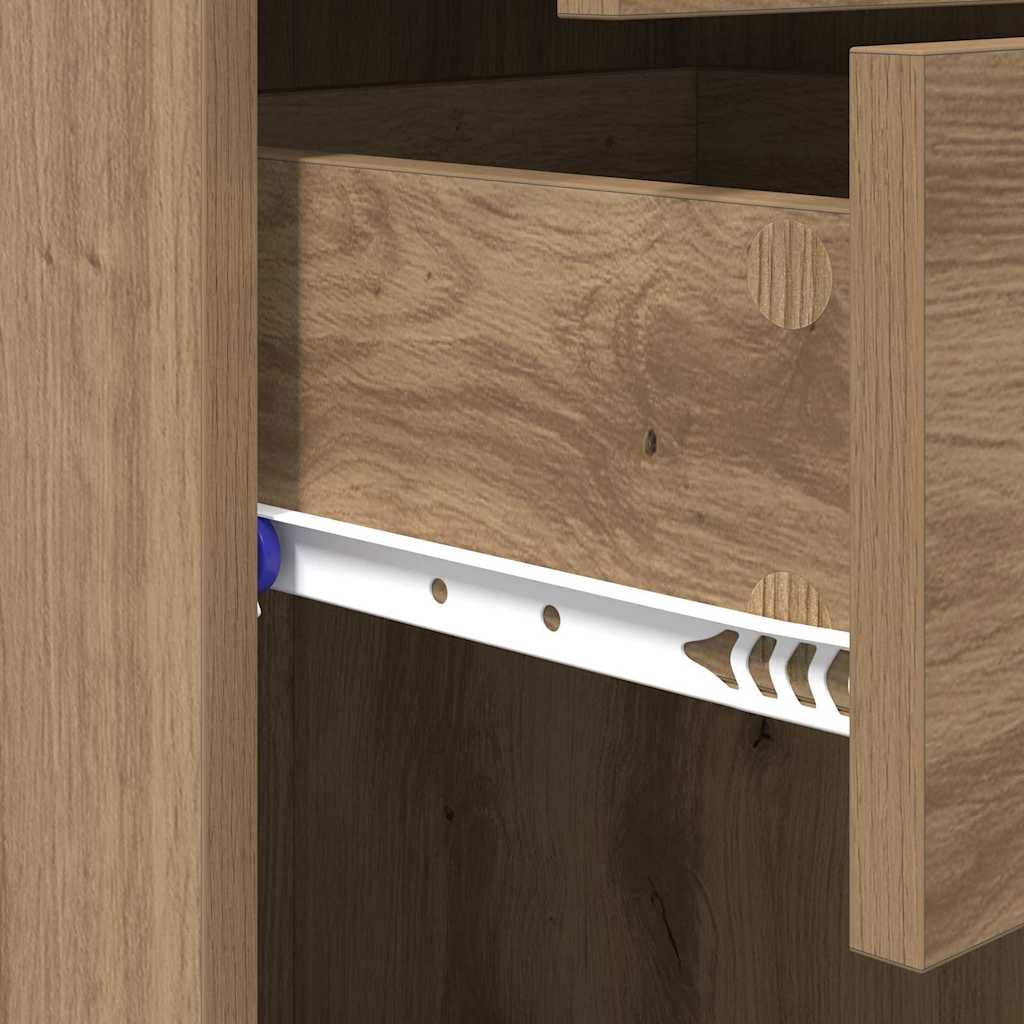 Highboard Altholz 40 x 42,5 x 185 cm Holzwerkstoff