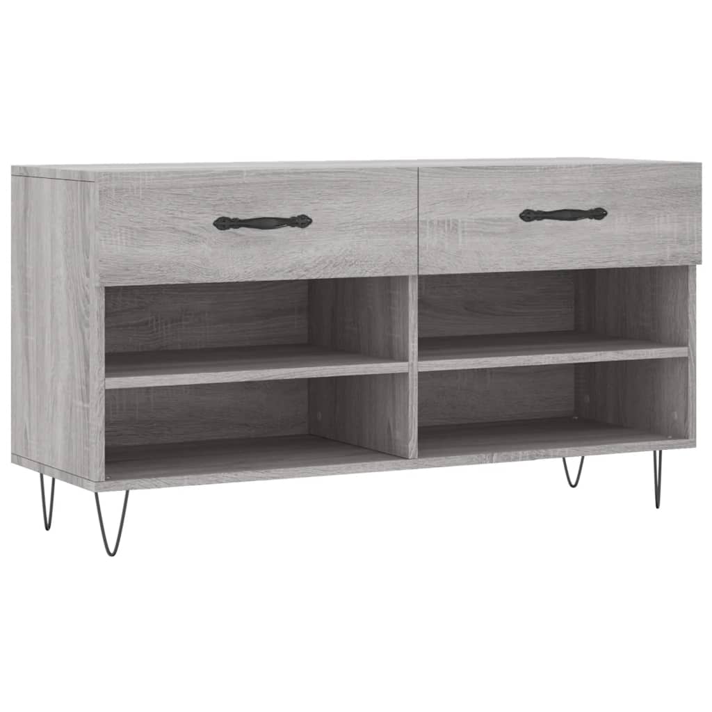 Schuhbank Weiß 102x35x55 cm Holzwerkstoff