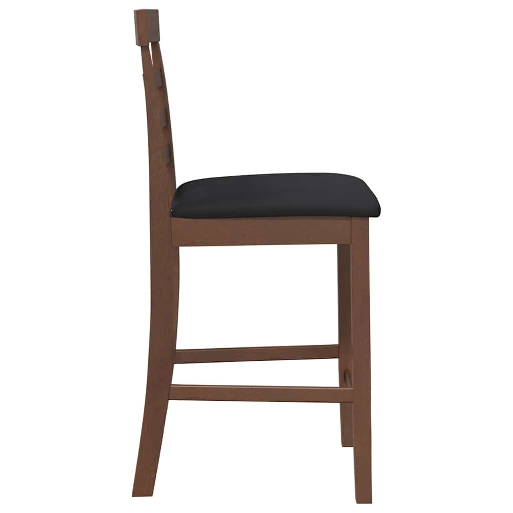 Barhocker 2 Stk. Weiß Stoff