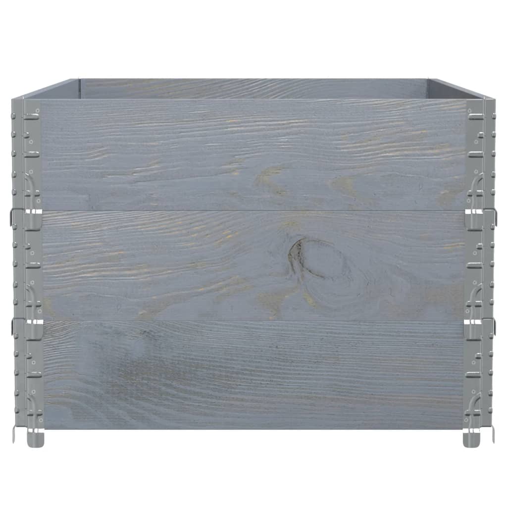 Pflanzkasten Grau 150x100 cm Massivholz Kiefer