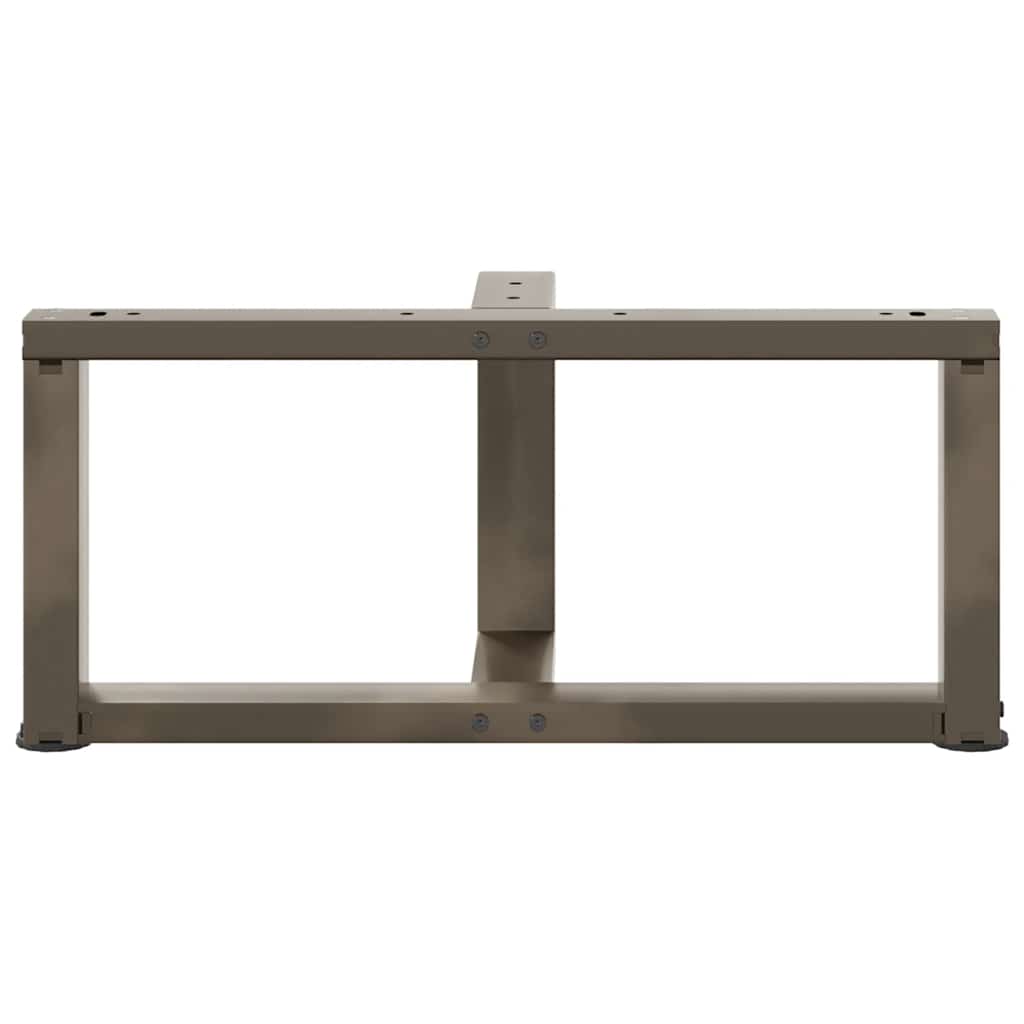 Couchtischbeine T-Form 2 Stk. Schwarz 30x25x(30-31) cm Stahl