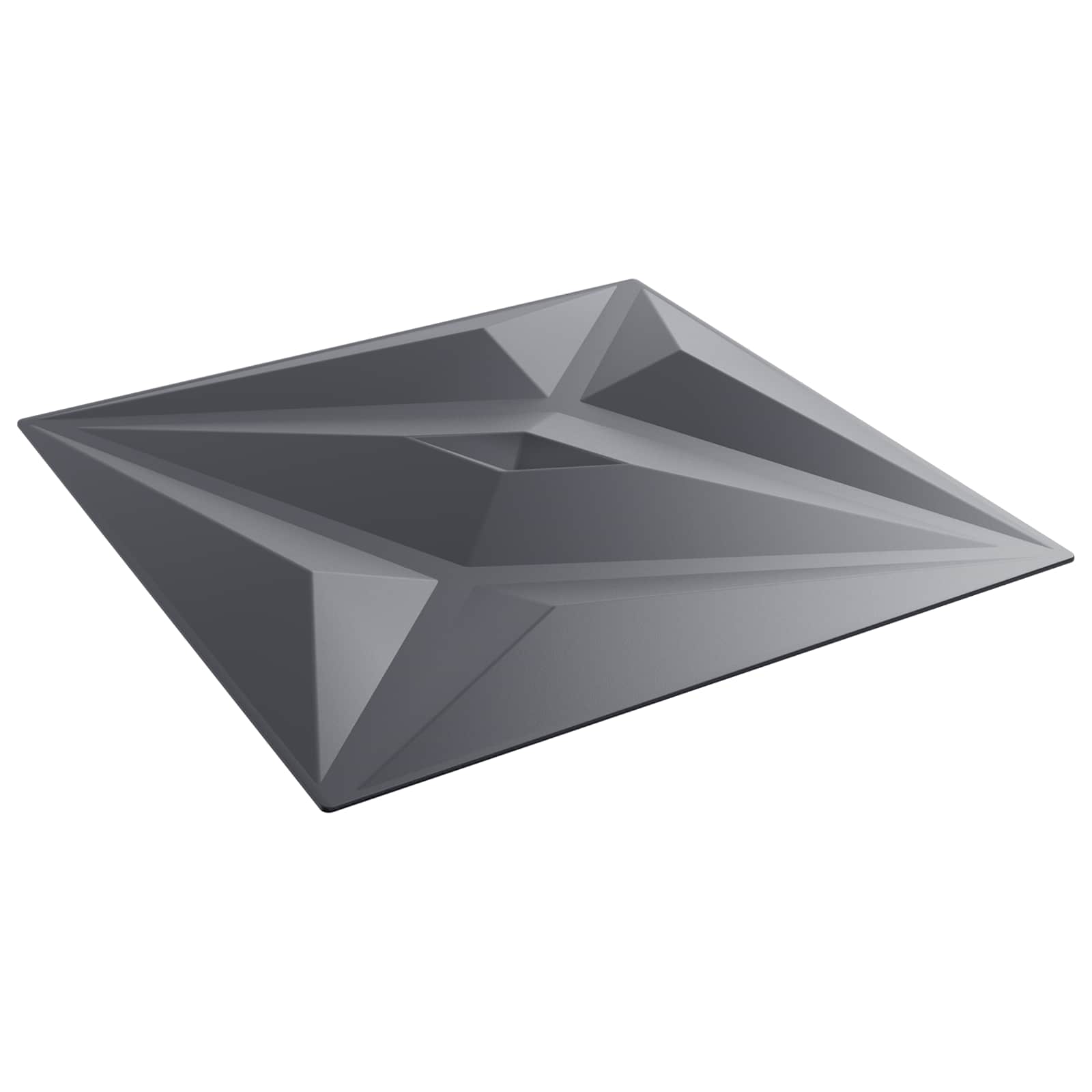 Wandpaneele 12 pcs Diamant Weiß 50 x 50 cm XPS Schaum