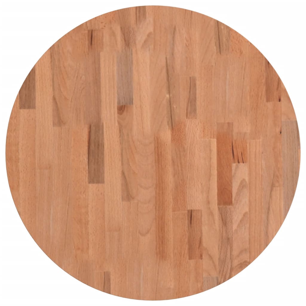 Tischplatte Ø30x1,5 cm Rund Massivholz Buche
