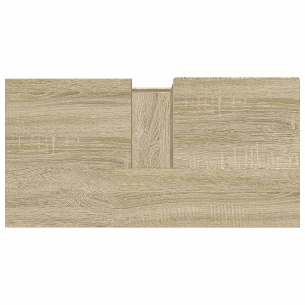 Badschrank Weiß 65x33x60 cm Holzwerkstoff