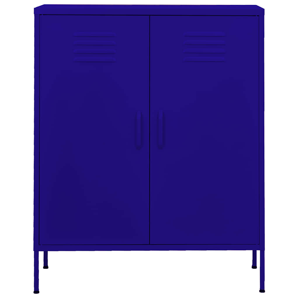 Beistellschrank Olivgrün 80x35x101,5 cm Stahl
