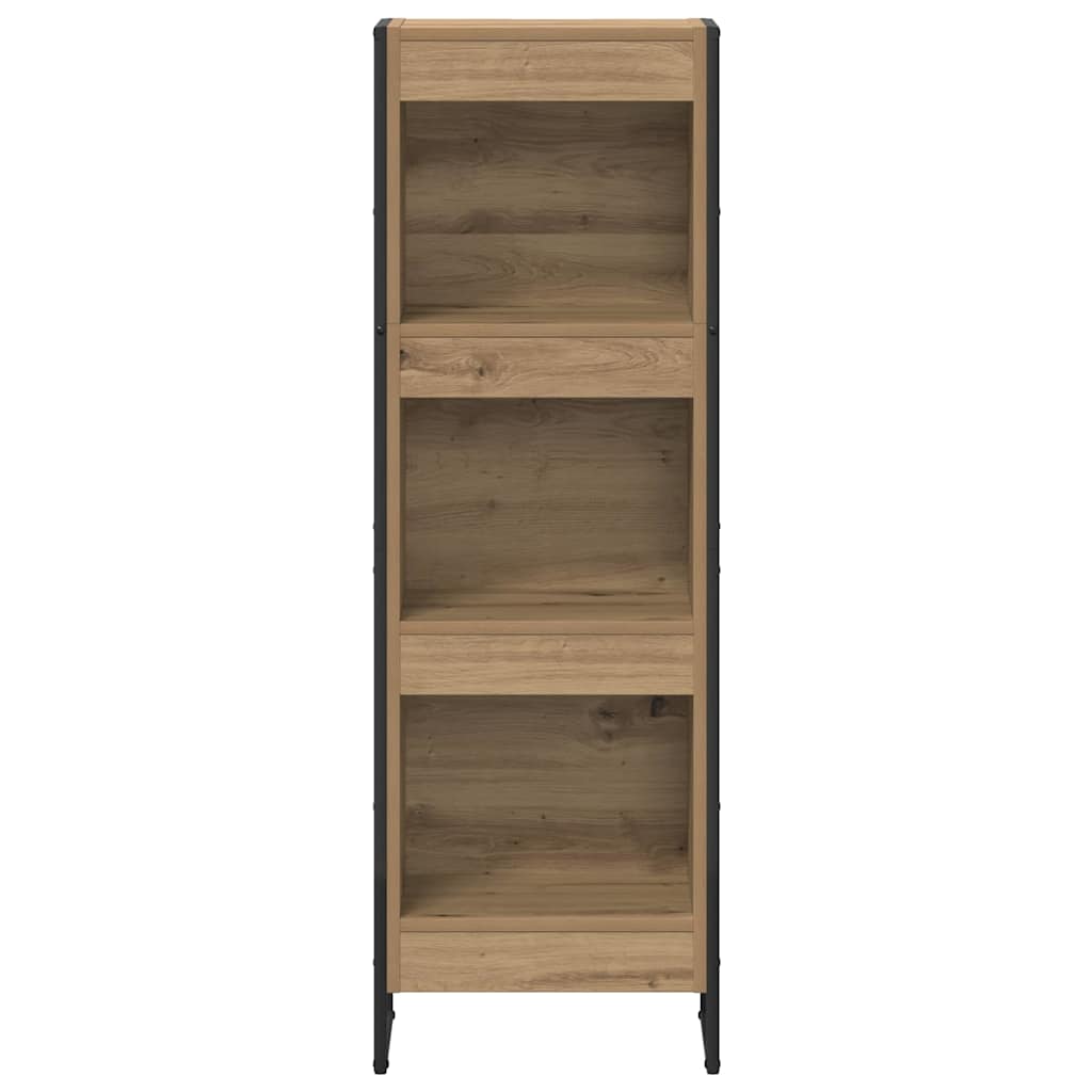 Bücherregal 2 pcs Schwarz Eichen-Optik 60 x 30 x 189,5 cm