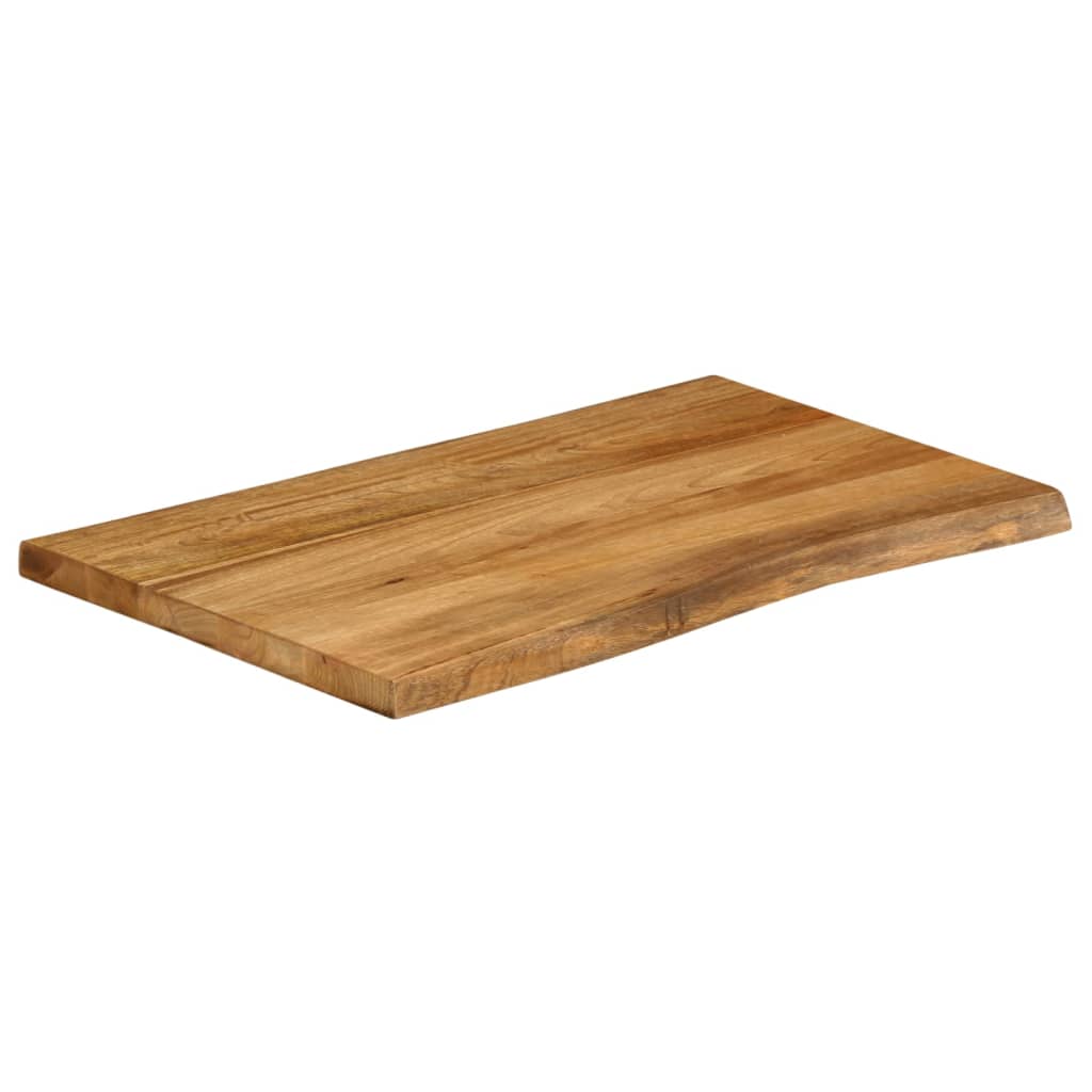 Tischplatte 40x40x2,5 cm Rechteckig Massivholz Akazie Baumkante