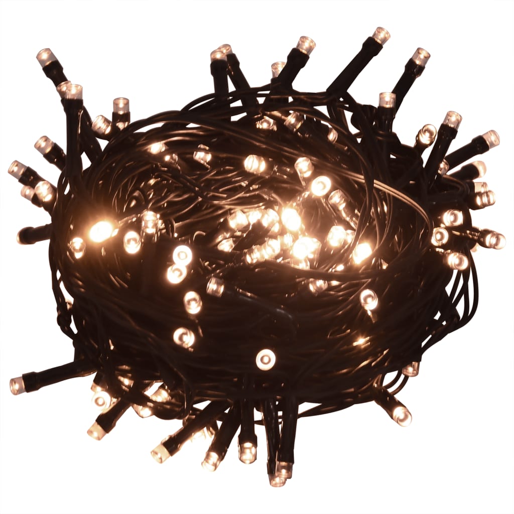 Künstlicher Weihnachtsbaum mit 150 LEDs mit Ständer Weiß 120 cm