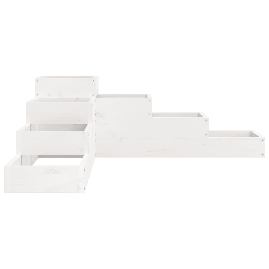 Pflanzentreppe 4 Stufen 80,5x79x36 cm Massivholz Kiefer