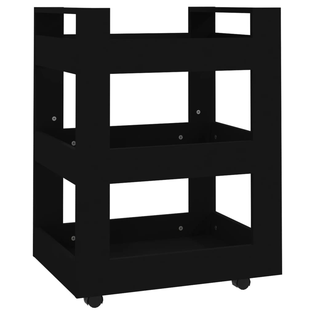 Küchenwagen Weiß 60x45x80 cm Holzwerkstoff