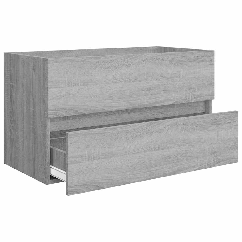2-tlg. Badmöbel-Set Weiß Holzwerkstoff