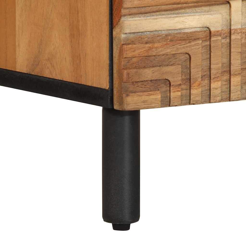 Nachttisch Braun 40x33x46 cm Massivholz Mango