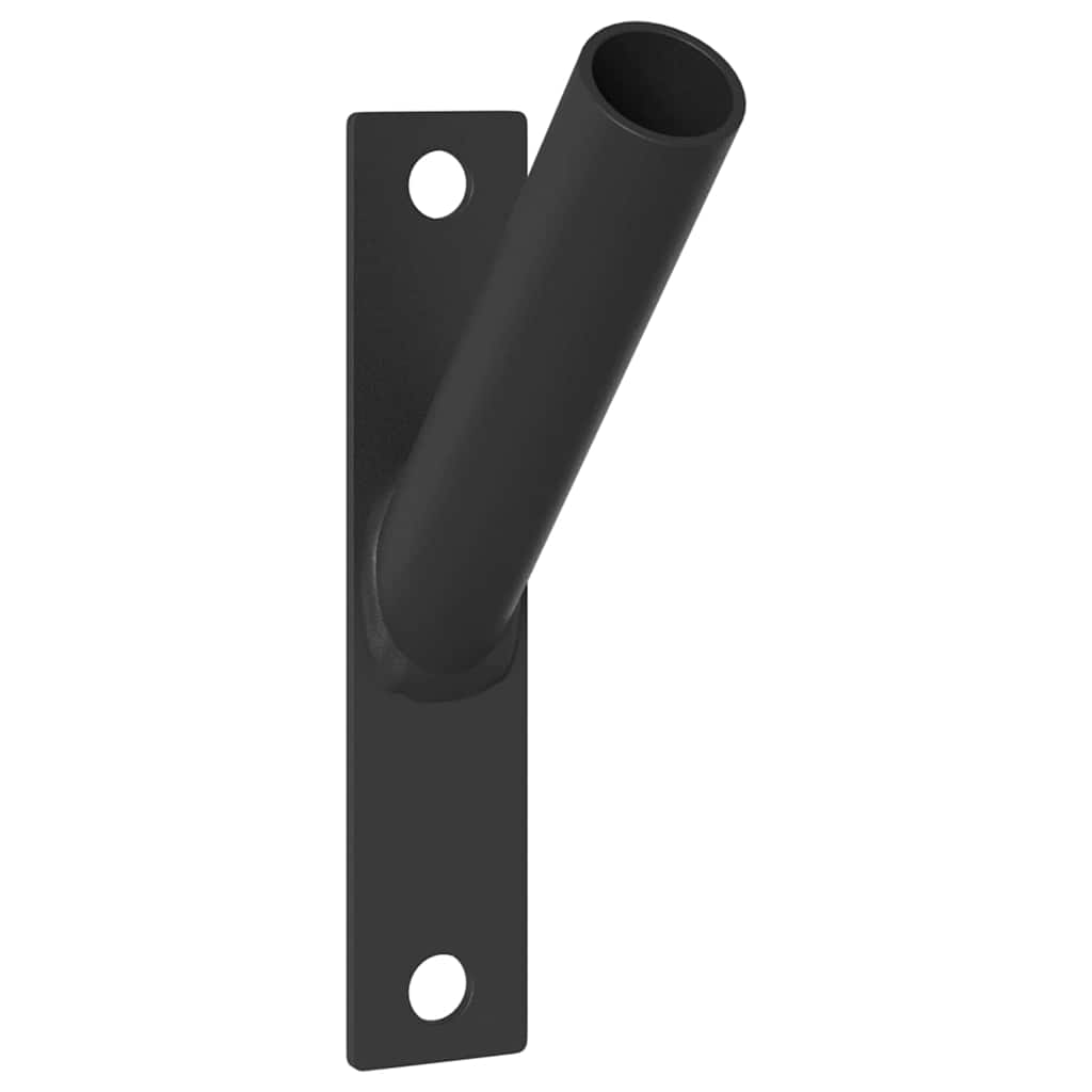 Fahnen Pole Holde Schwarz 10,5 x 7,5 x 0,25 cm Stahl