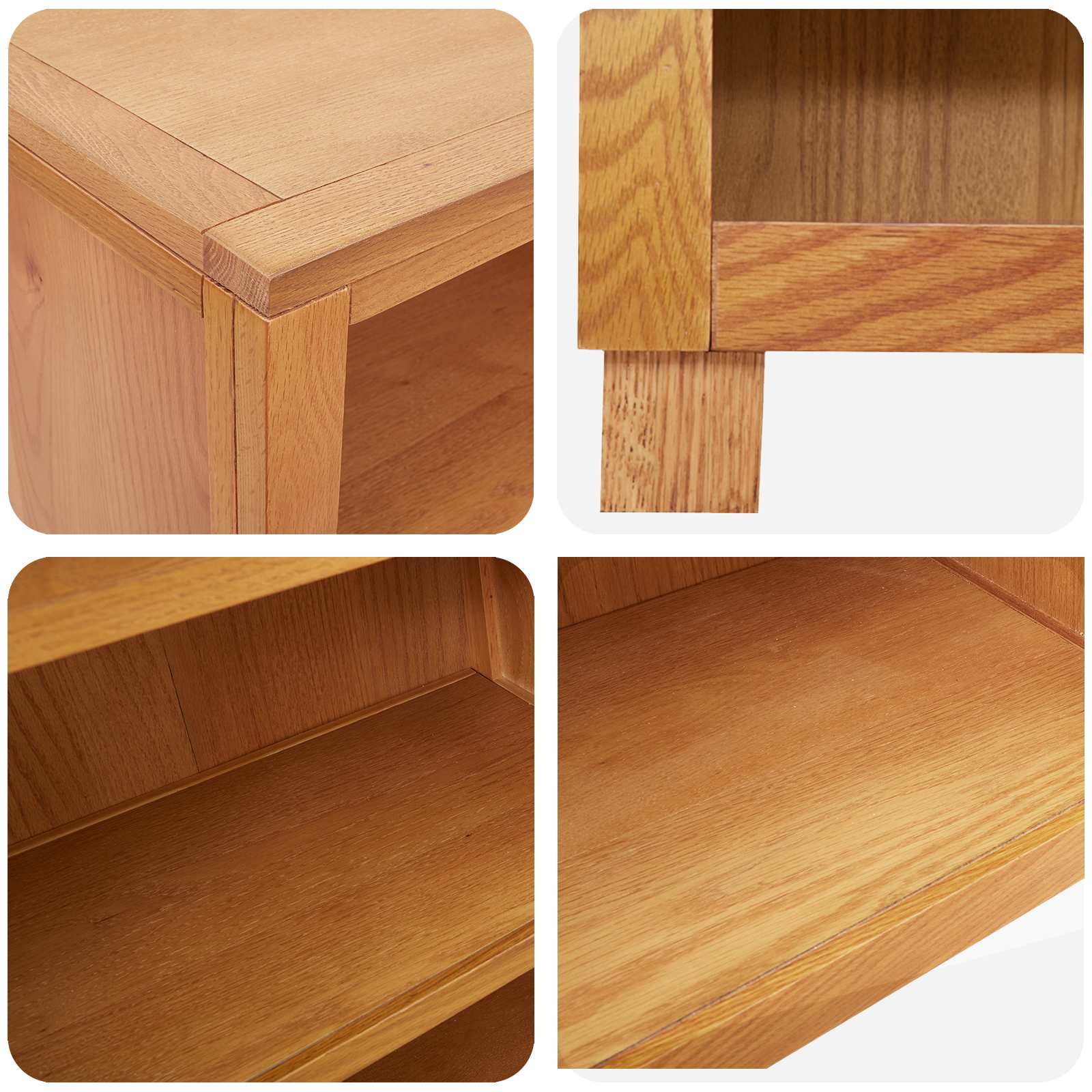 Aufbewahrungsmöbel-Set mit Regal 2 Stk. Natur 80 x 35 x 185 cm